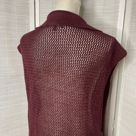 Lafayette 148 Knit Hemp Cardigan Vest - Picture 5 of 8